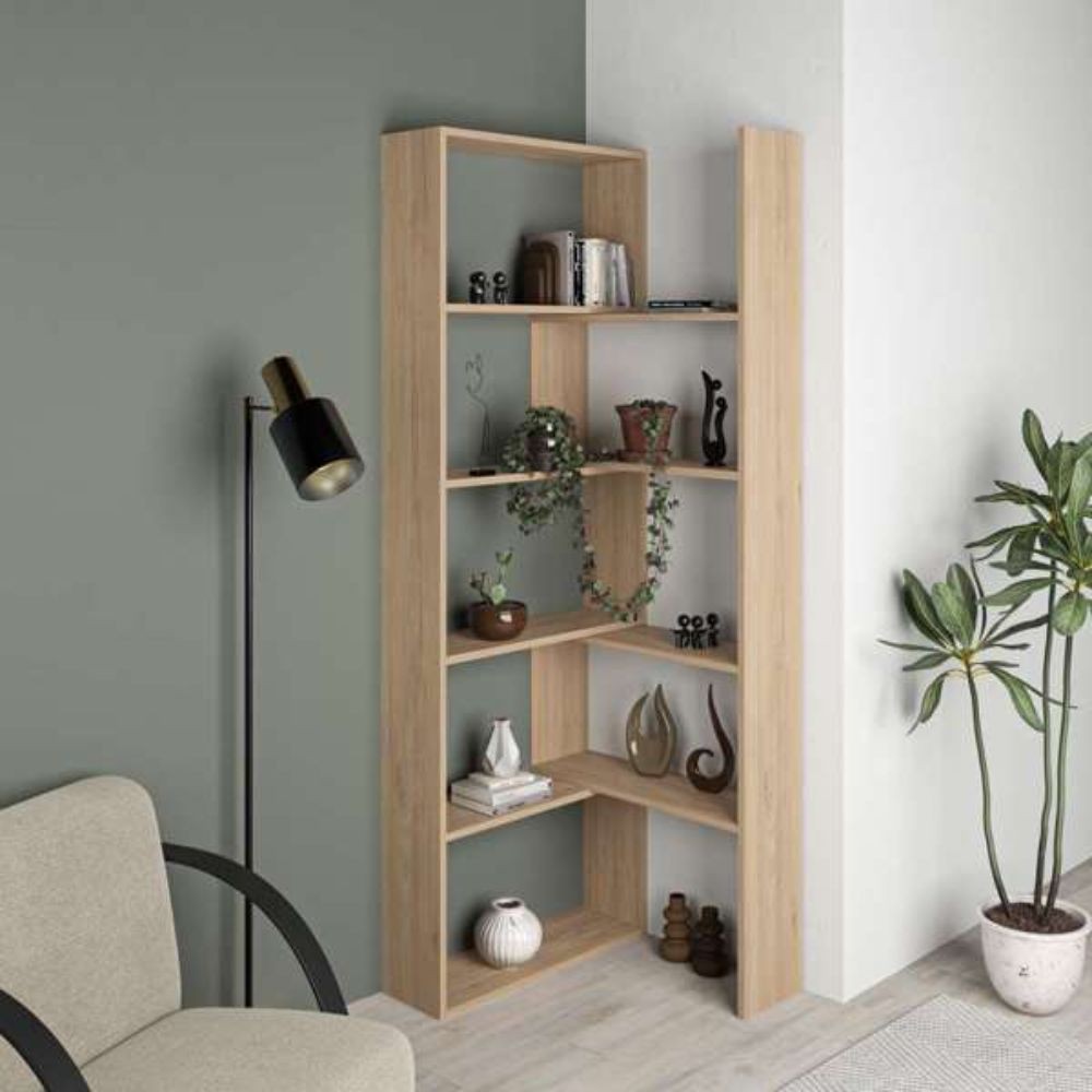 Libreria angolare estensibile Wish – Rovere – immagine 5