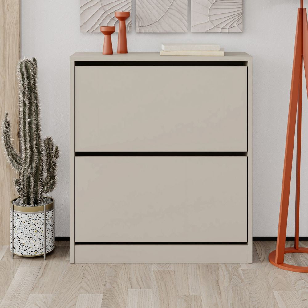 Scarpiera SHC520SAND due ante a ribalta cashmere
