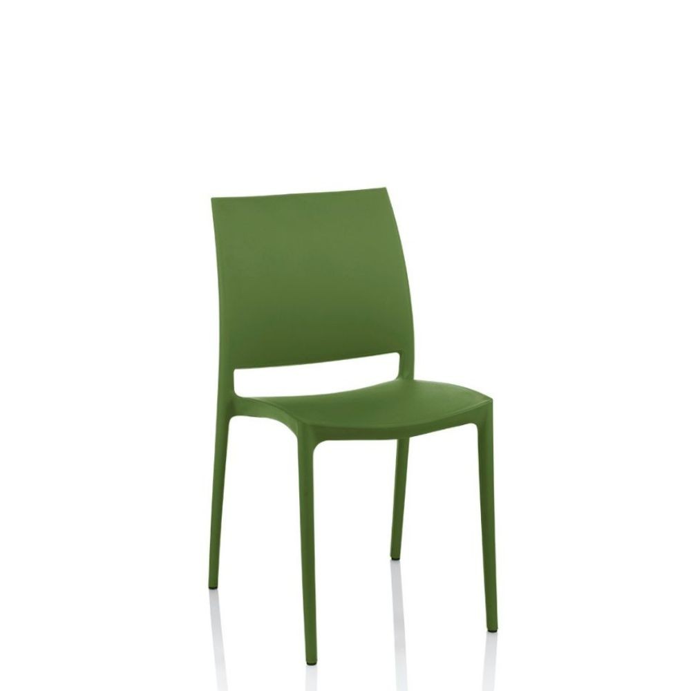 Set 4 sedie Curtis polipropilene design ergonomico - colore agave