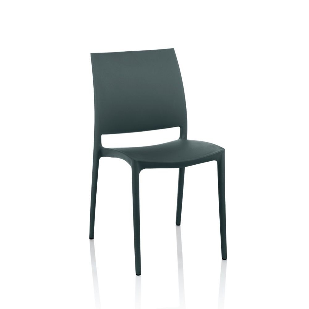 Set 4 sedie Curtis polipropilene design ergonomico - grigio