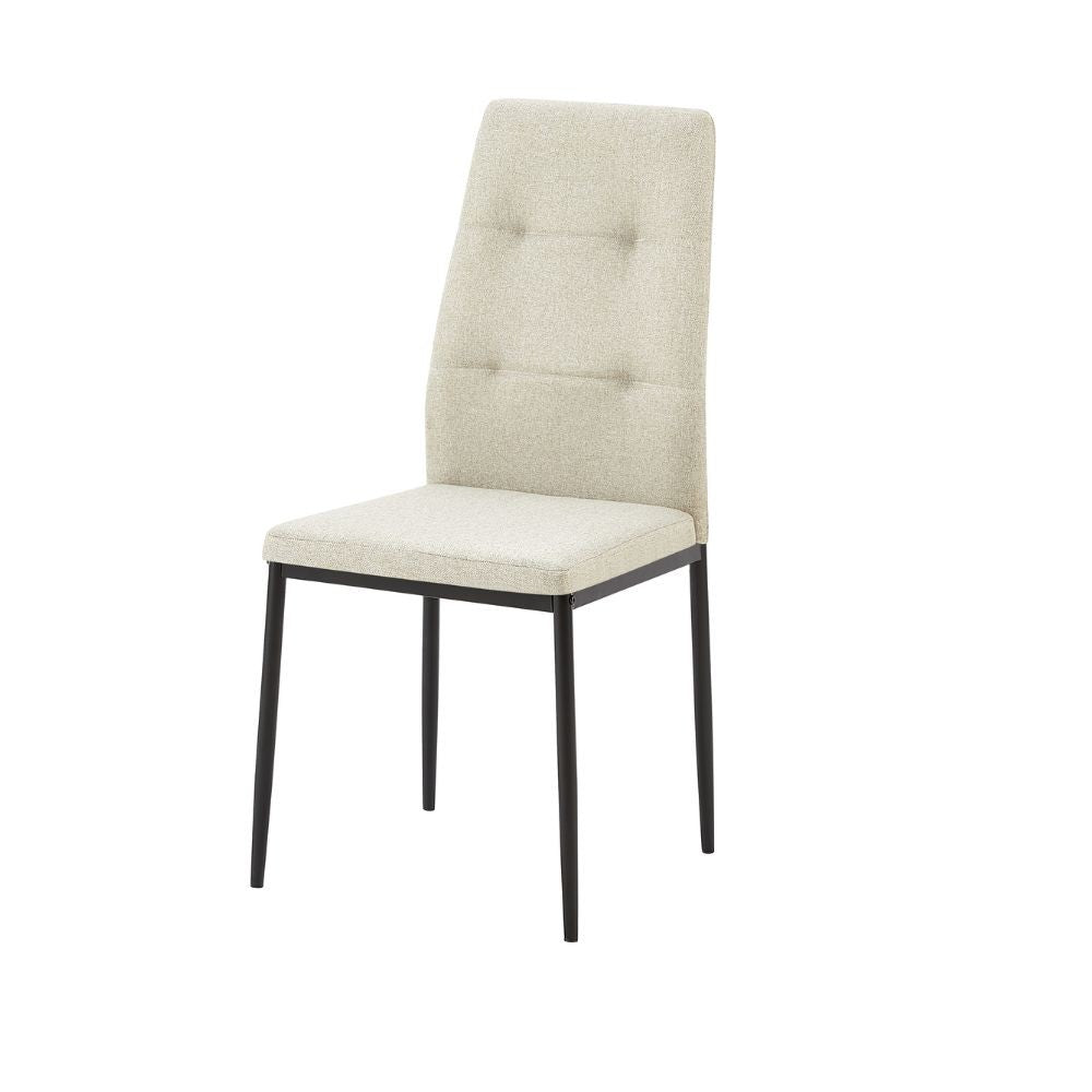 Sedia da pranzo Adara in tessuto set 4 pezzi