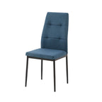 Sedia da pranzo Adara in tessuto set 4 pezzi