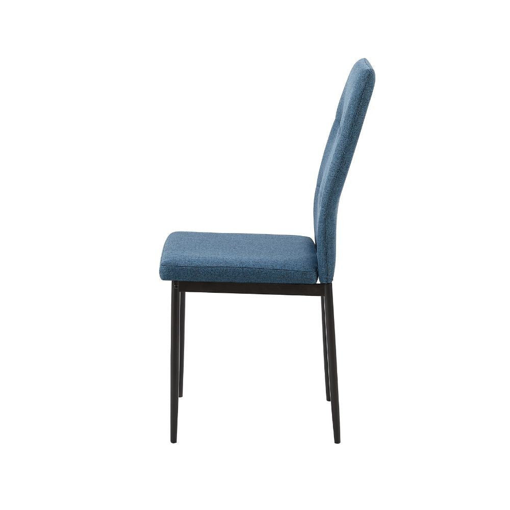 Sedia da pranzo Adara in tessuto set 4 pezzi