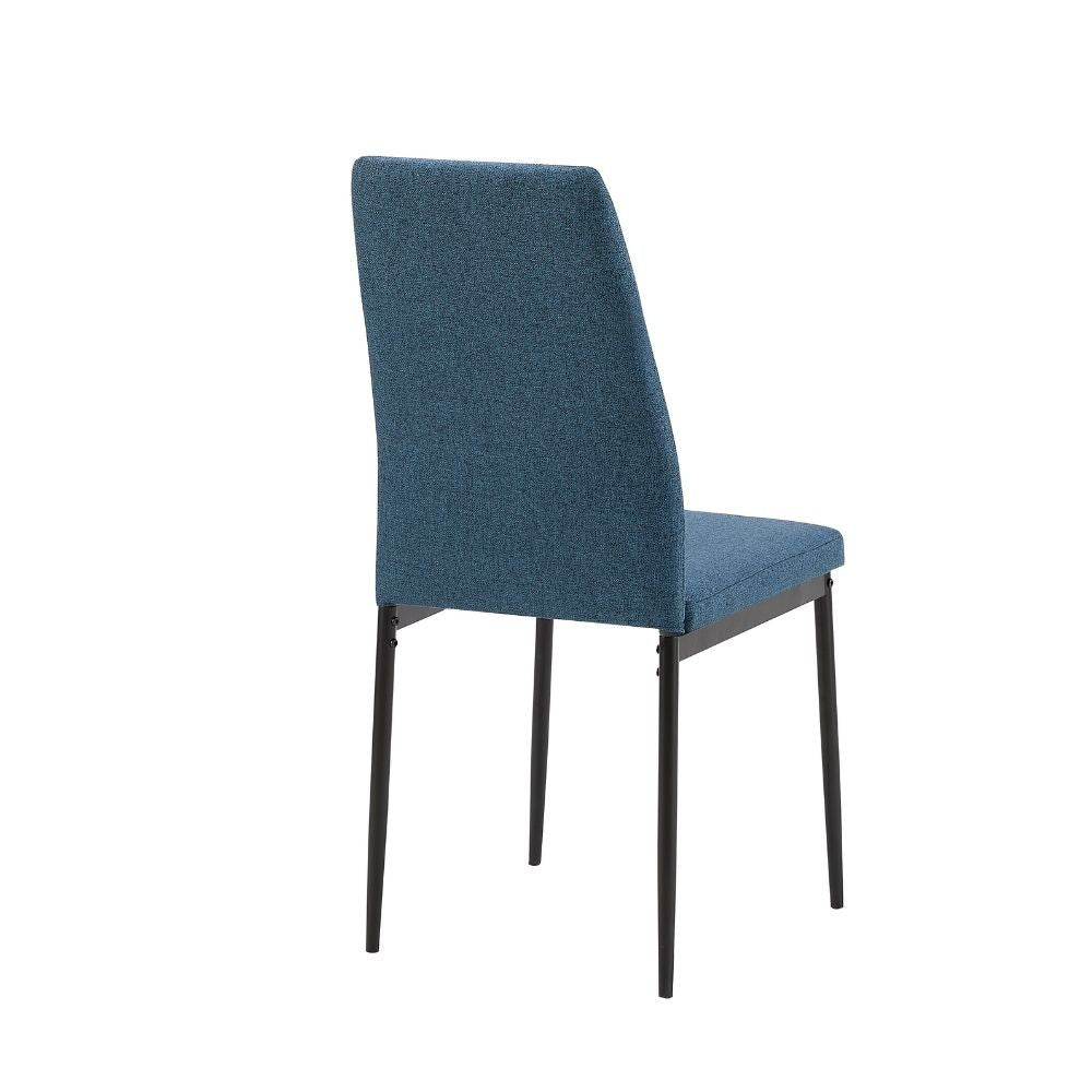 Sedia da pranzo Adara in tessuto set 4 pezzi