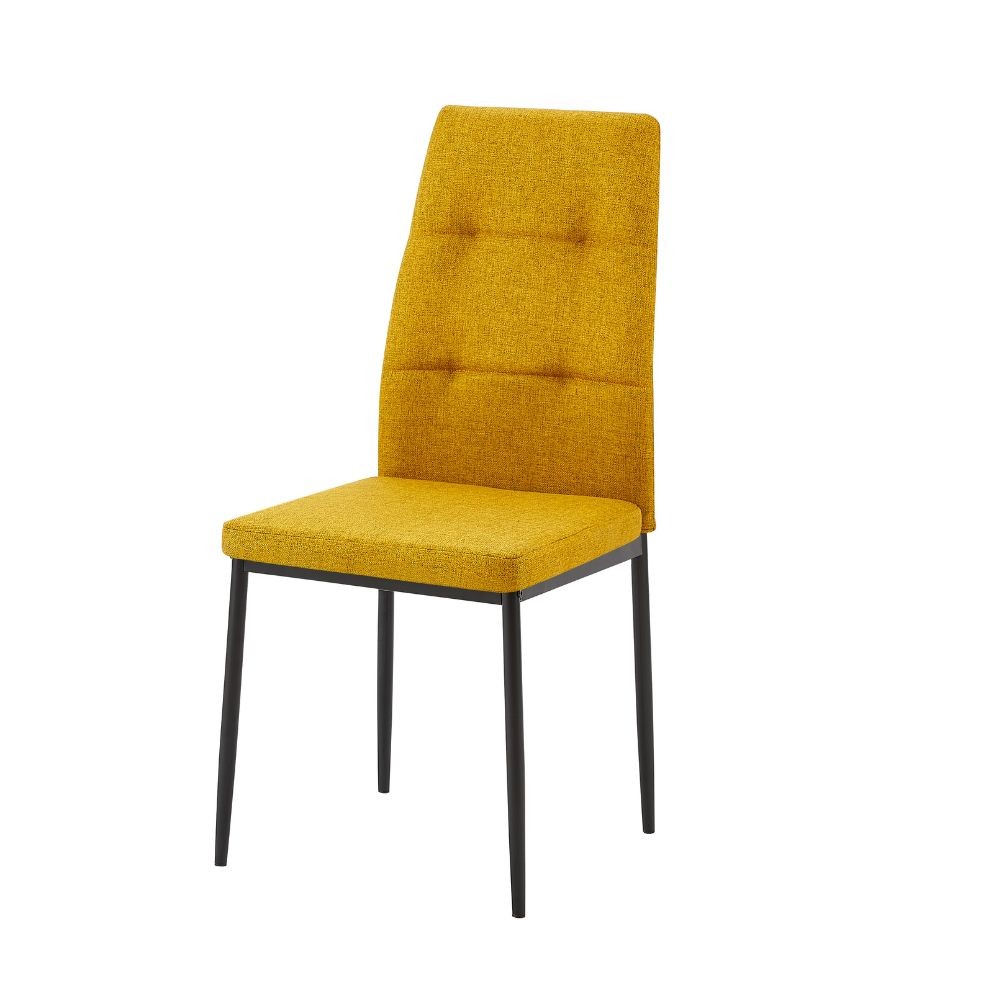 Sedia da pranzo Adara in tessuto set 4 pezzi
