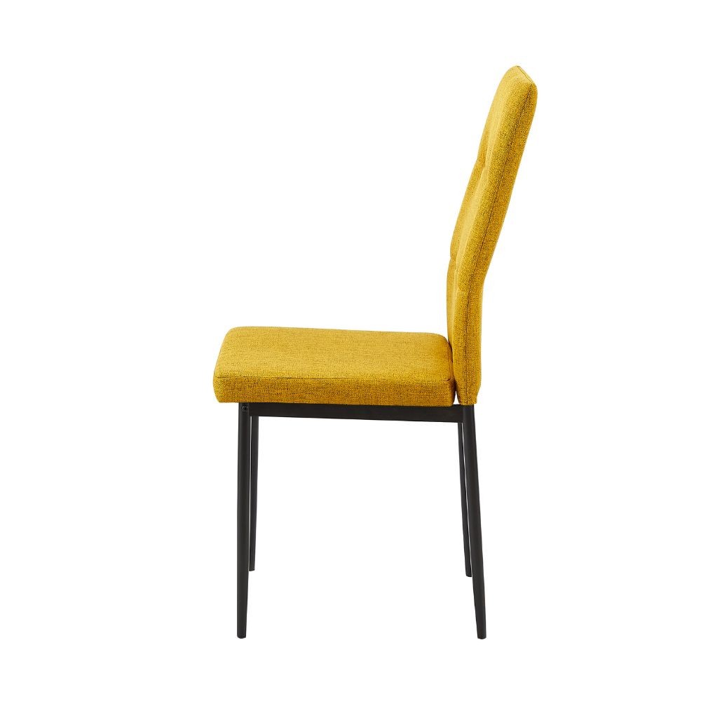 Sedia da pranzo Adara in tessuto set 4 pezzi