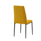 Sedia da pranzo Adara in tessuto set 4 pezzi