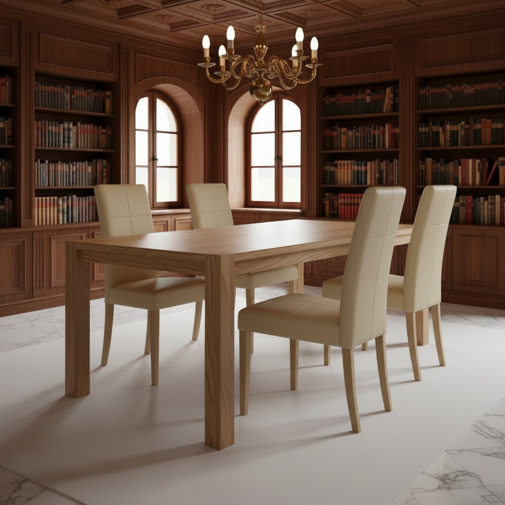 Sedia imbottita Giada standard colore beige set 2 pezzi