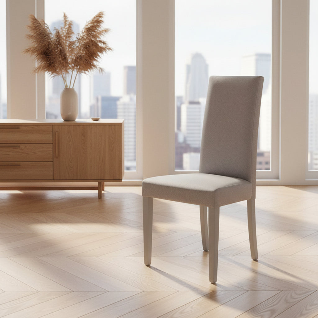 Sedia Nancy in tessuto Soro - colore grigio