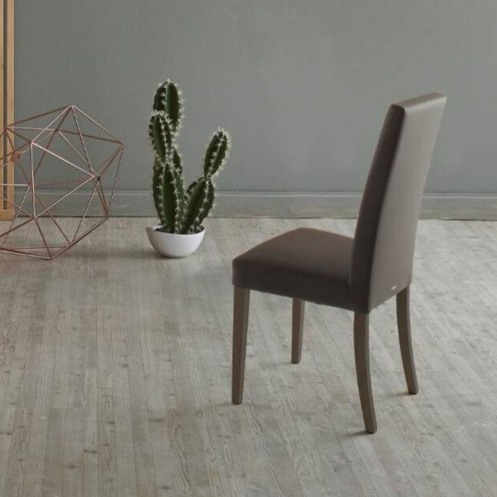 Sedia Nancy in ecopelle standard set 2 pezzi