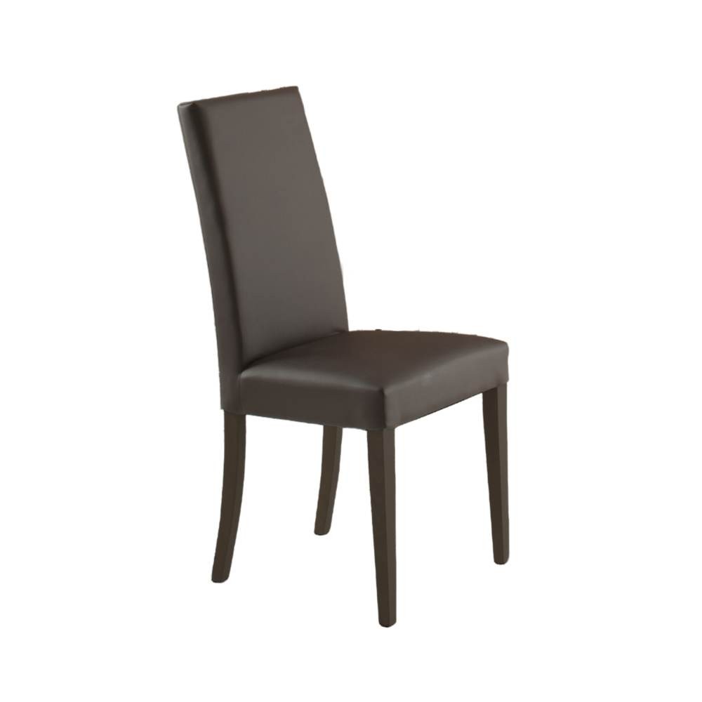 Sedia Nancy in ecopelle standard set 2 pezzi