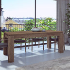 Tavolo allungabile 1485 con allunga centrale 190/235x 90x76 H cm. noce
