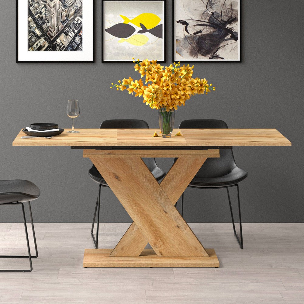 Tavolo allungabile Axi 120 × 75 cm fino a 160 cm - rovere