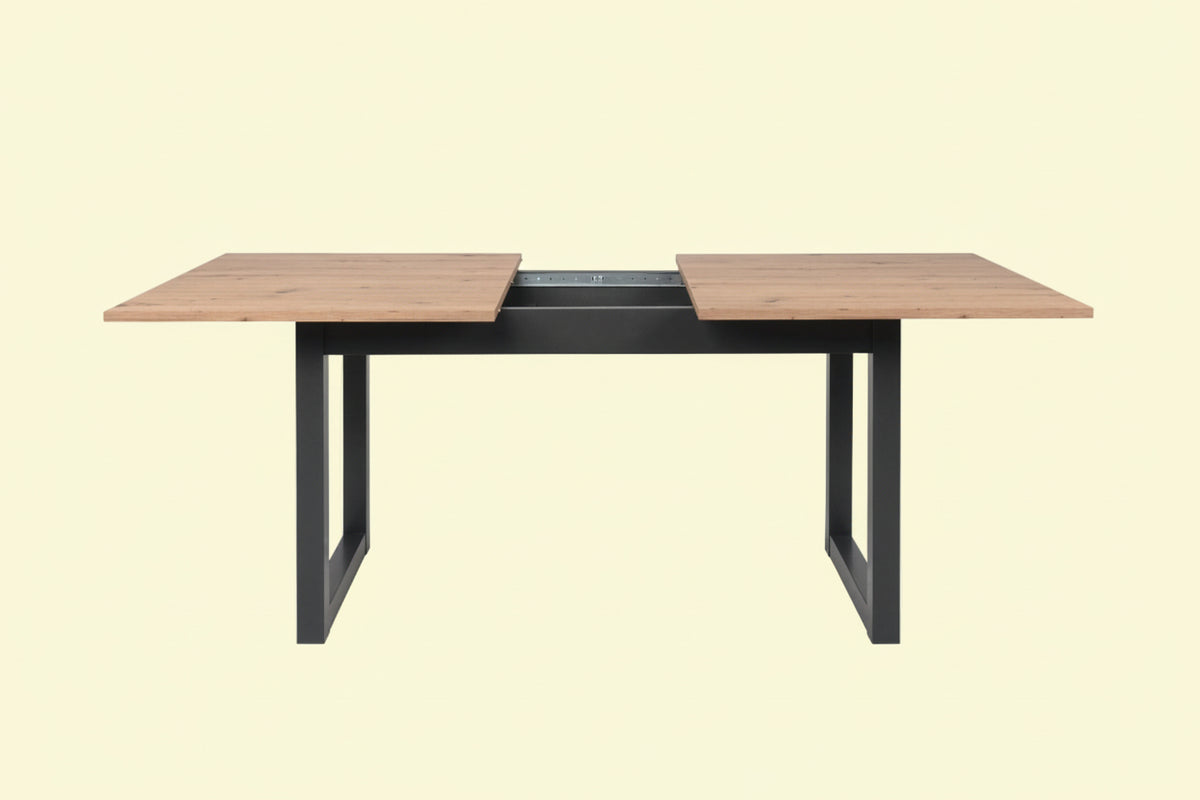 Tavolo allungabile Denver 50 160x90 cm – Piano Quercia e Struttura Antracite