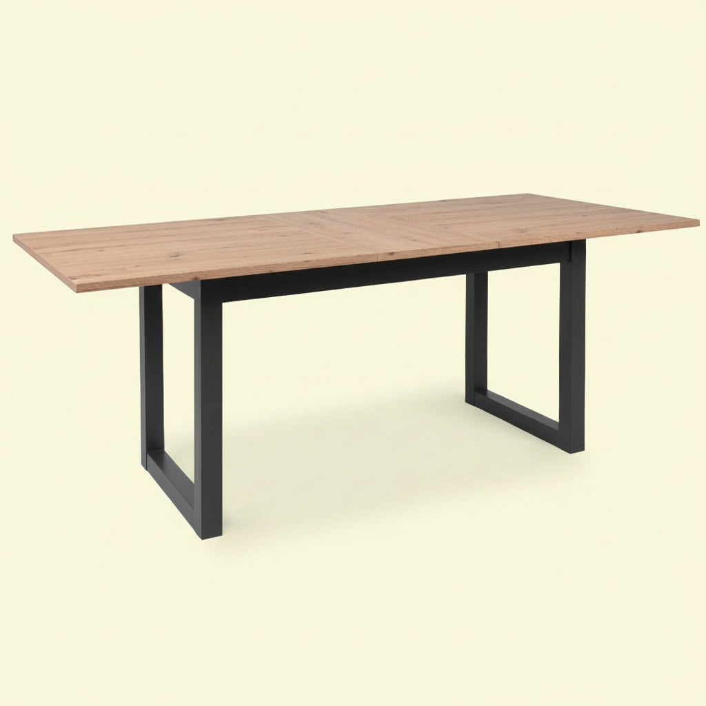 Tavolo allungabile Denver 50 160x90 cm – Piano Quercia e Struttura Antracite