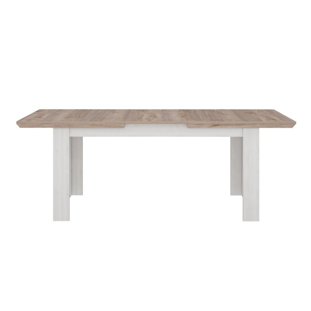 Tavolo allungabile Forma 160 × 90 cm fino a 206,6 cm – rovere e bianco