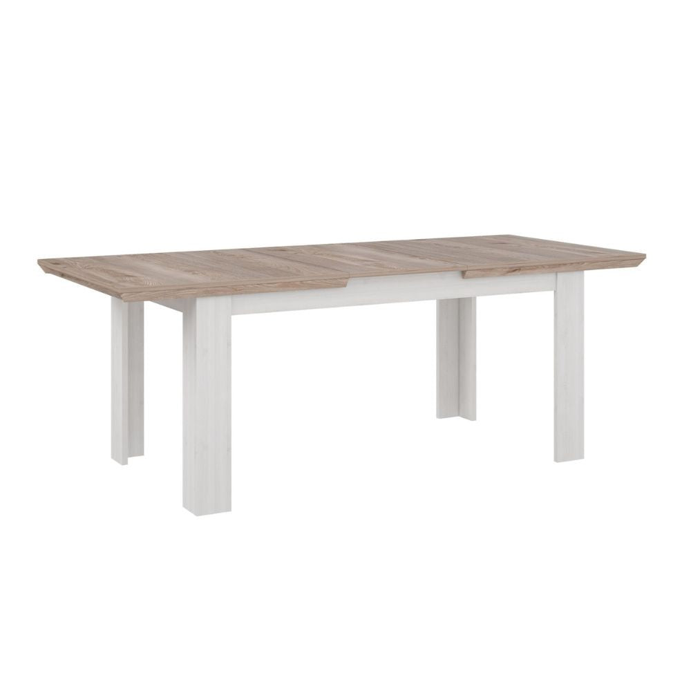 Tavolo allungabile Forma 160 × 90 cm fino a 206,6 cm – rovere e bianco