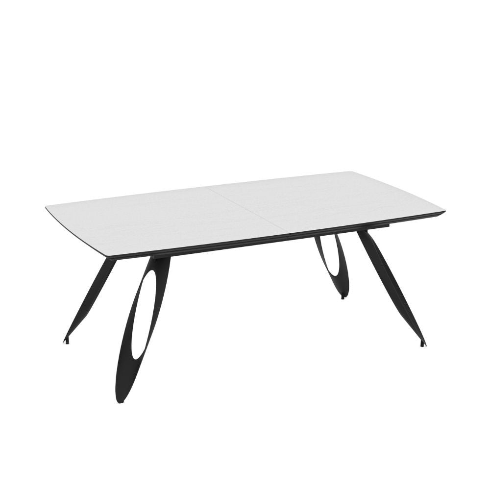 Tavolo allungabile Merkur con top bianco