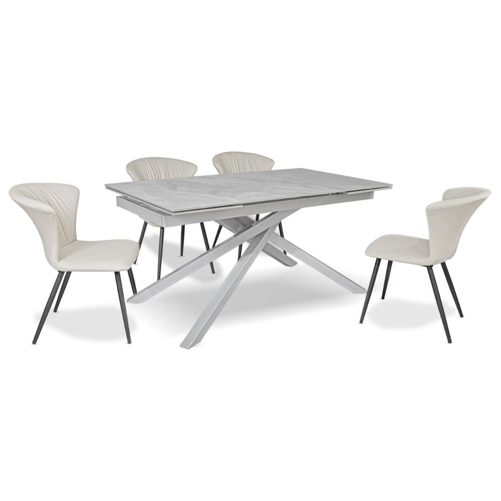 Tavolo allungabile Nefti in ceramica 160 × 90 cm fino a 240 cm