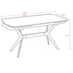 Tavolo allungabile Riley con piano in ceramica