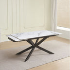Tavolo allungabile in ceramica 160 × 90 cm fino a 240 cm