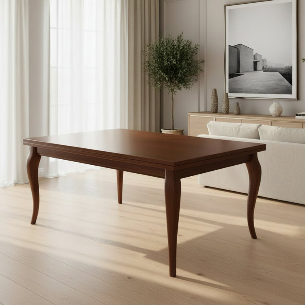 Tavolo allungabile Verona 140 × 80 cm fino a 220 cm - noce