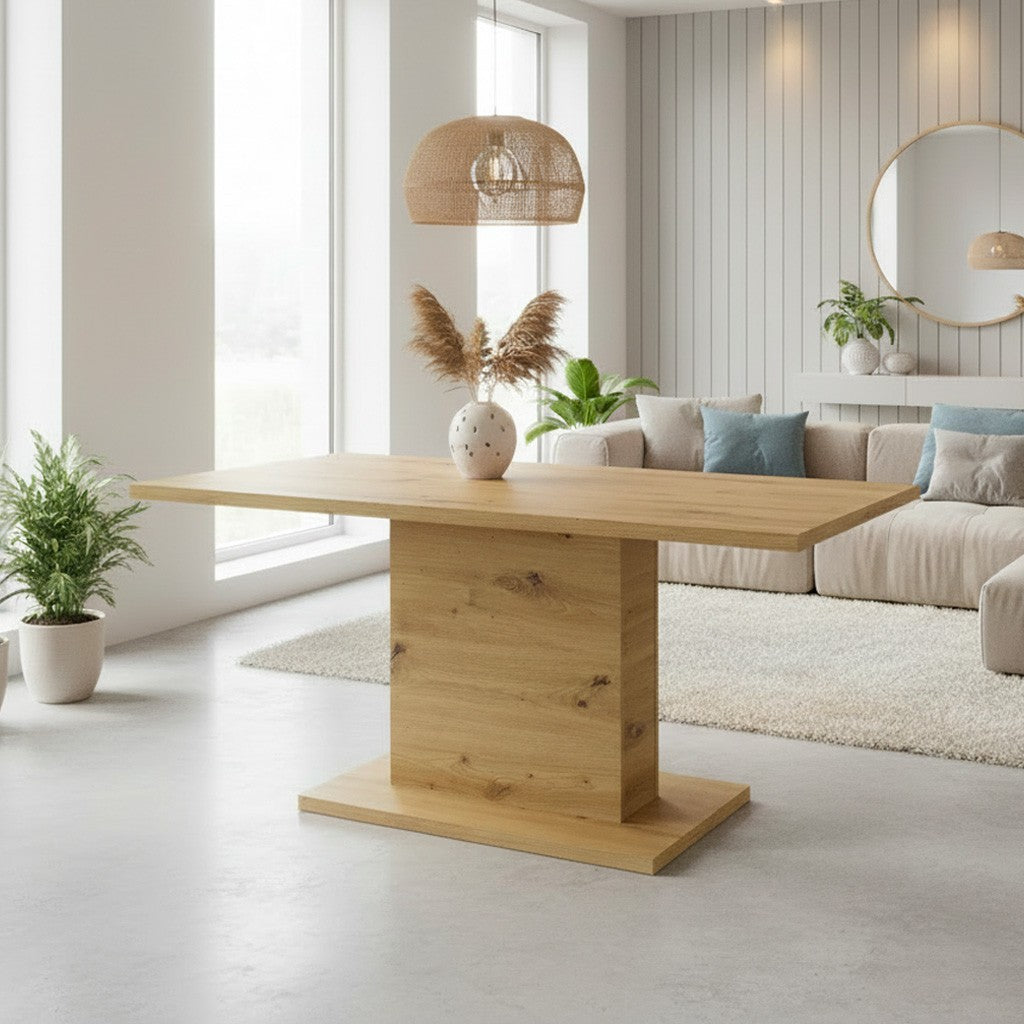 Tavolo Follow 162 colore rovere 160x80x75.90 cm