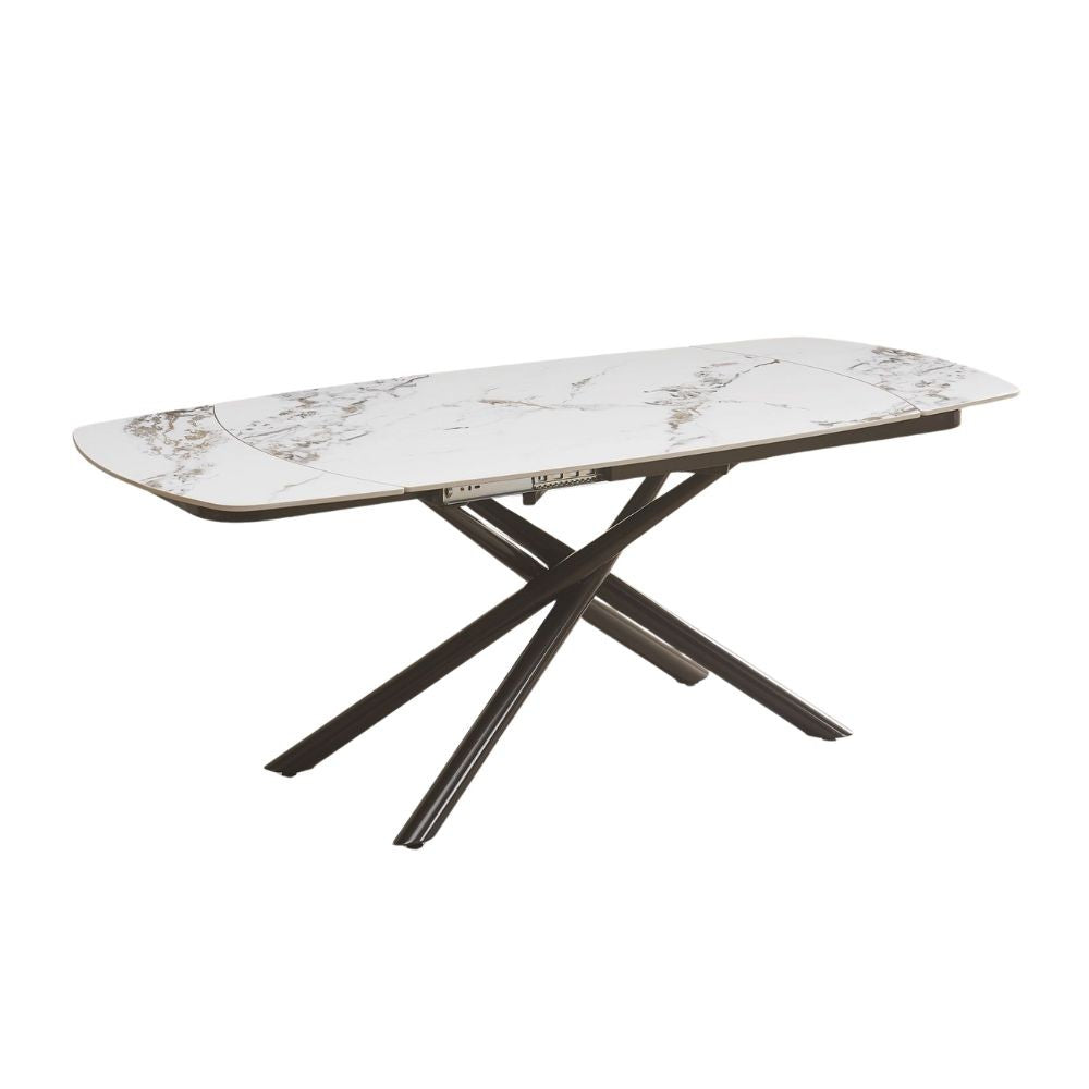 Tavolo allungabile Astrid con apertura girevole automatica 140 × 90 cm fino a 200 cm