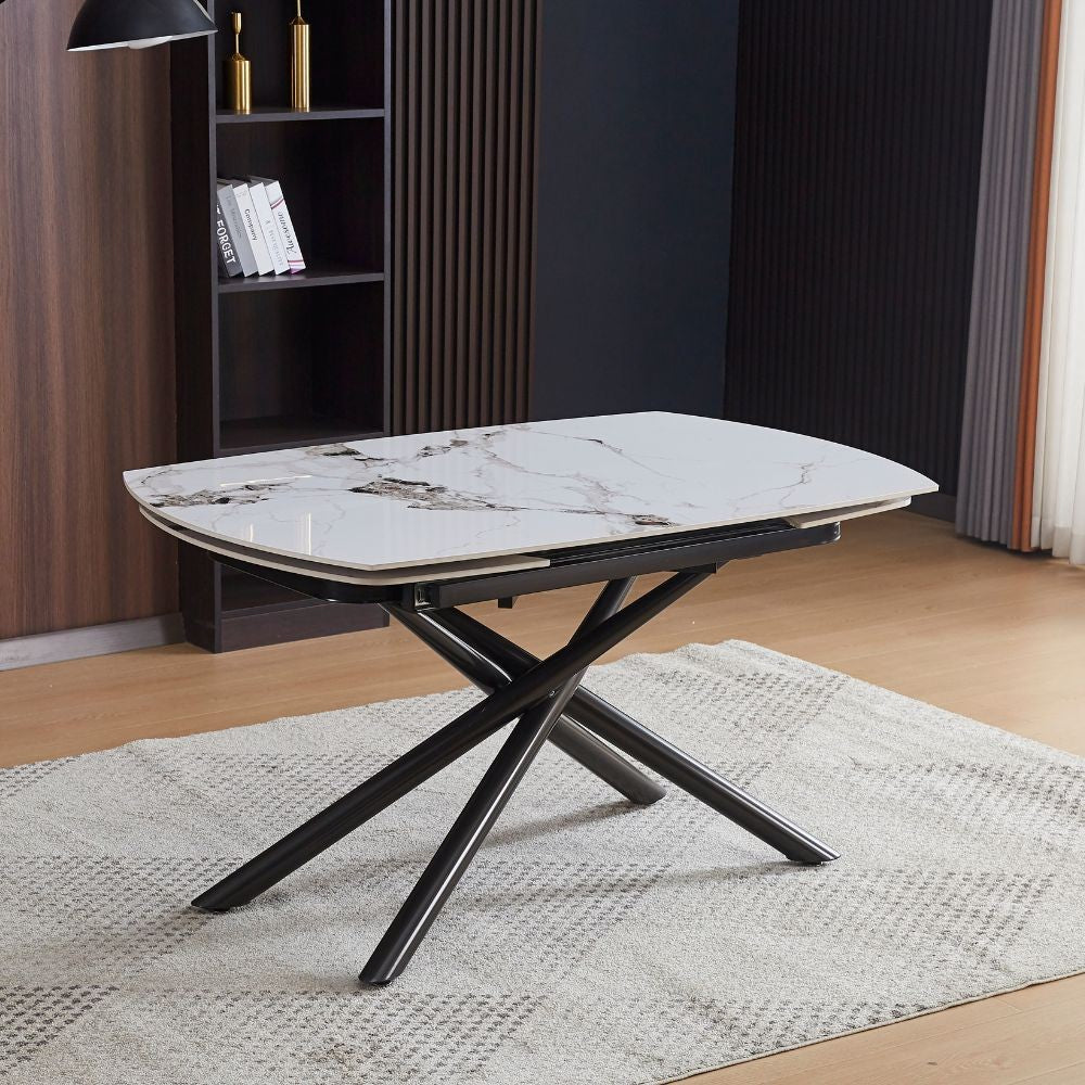 Tavolo allungabile Astrid con apertura girevole automatica 140 × 90 cm fino a 200 cm