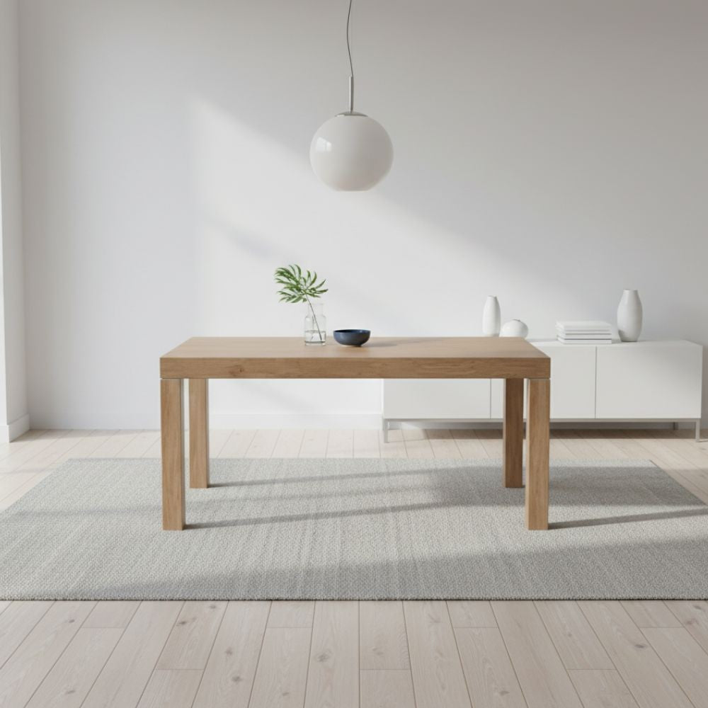 Tavolo Imab Piana T07 con 2 allunghe 140x90x75H cm. - rovere
