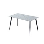 Tavolo Mila 140 × 80 cm con piano in ceramica effetto marmo