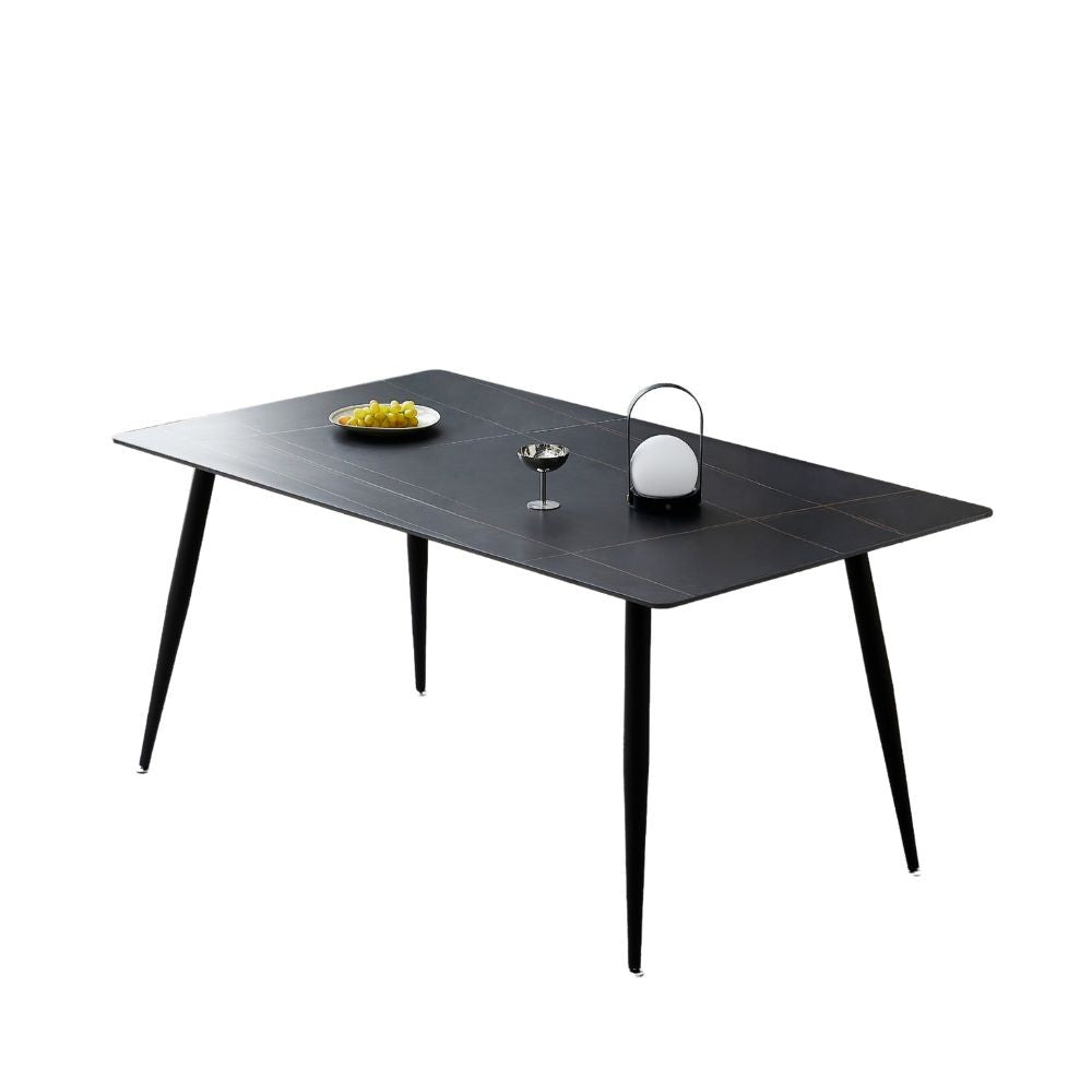 Tavolo Mila 140 × 80 cm con piano in ceramica effetto marmo