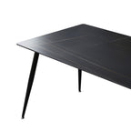 Tavolo Mila 140 × 80 cm con piano in ceramica effetto marmo