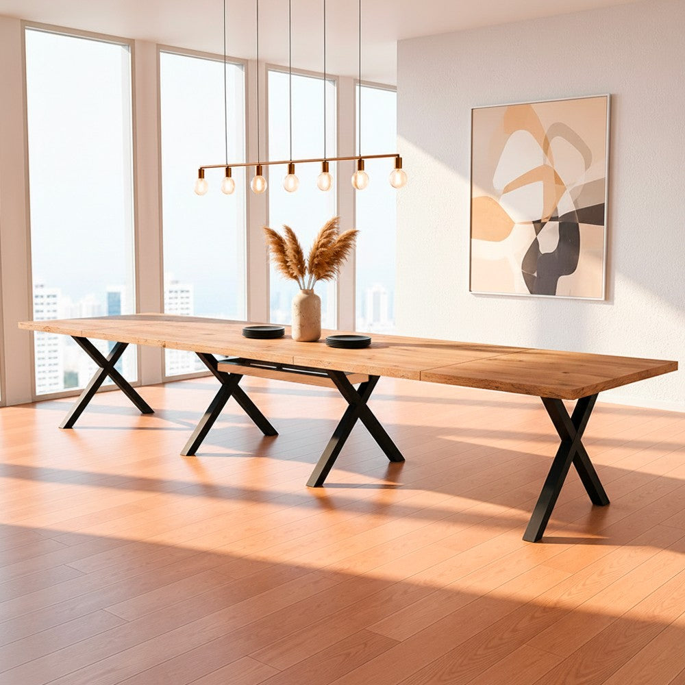Tavolo allungabile Milonga 160 × 90 cm fino a 410 cm - rovere